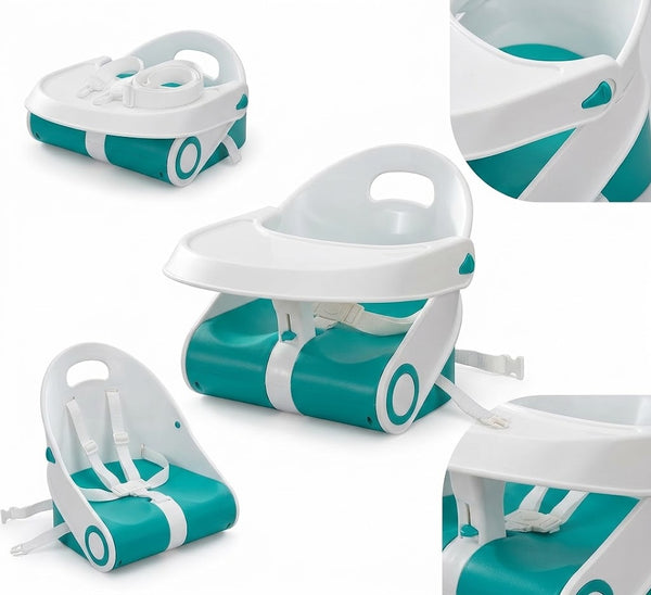 Summer Infant Sit in Style Booster Seat in compact and portable design with a removable tray for toddlers.