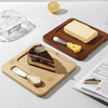 Perfect Dealz Wooden Butter Dish with Rectangular Glass Lid and Knife