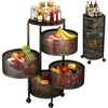 Perfect Dealz Rotating 4 Layer Vegetable Floor Rack