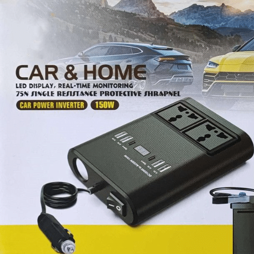 Perfect Dealz 150W LED Display Type C Car Power Inverter