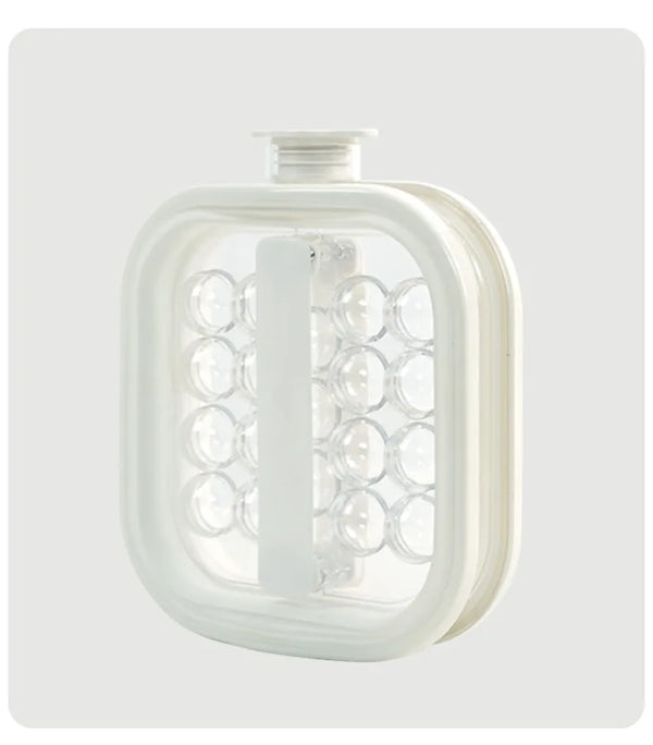 2-in-1 Ice Ball Maker Bottle with Lid showcasing a compact design for making multiple ice balls.
