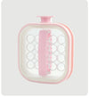 2-in-1 Ice Ball Maker Bottle with Lid in pink, compact design for freezing multiple ice balls.