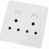 2 x 16A Switched Outlet with White Cover Plate – Double Power Socket for powering multiple devices.