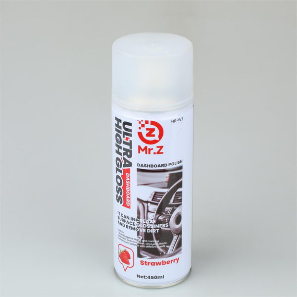 450ml High Gloss Car Dashboard Wax for cleaning and polishing vehicle interiors with a strawberry scent.