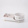 360-Degree Rotating Makeup & Skincare Organizer with compartments for convenient beauty product storage