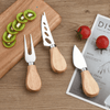 Perfect Dealz 6 Piece Steel Stainless Cheese Knife Set with Wooden Handle
