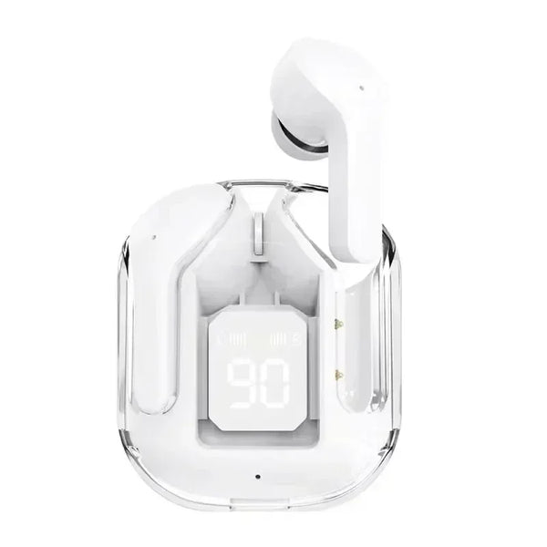 TWS T2 Wireless Bluetooth Earphones with Transparent Case image 5