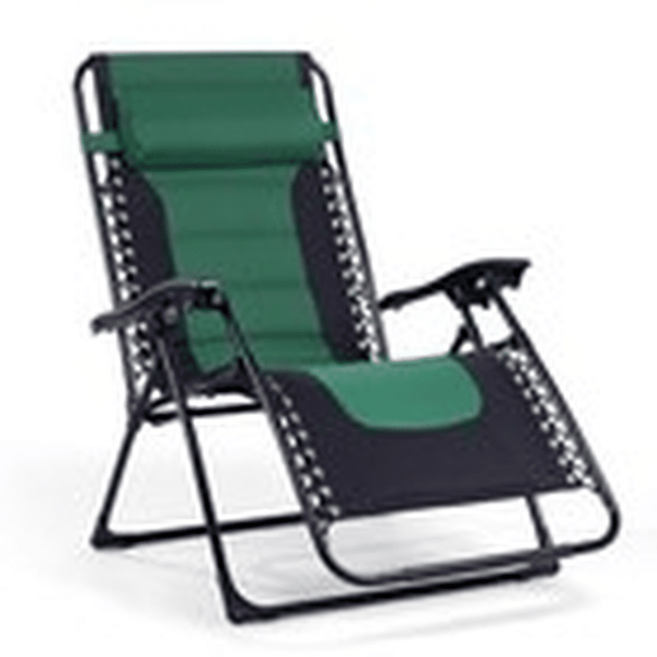 Folding Patio Recliner Chair with Adjustable Headrest image 1