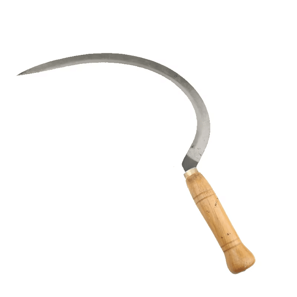 Wooden Handle Harvesting Sickle image 0