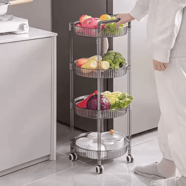 Perfect Dealz 4-Tier Mobile Organizer Storage Cart