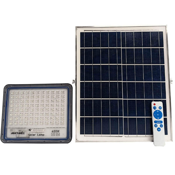 Perfect Dealz 400W Solar Powered LED Flood Light With Panel and Remote