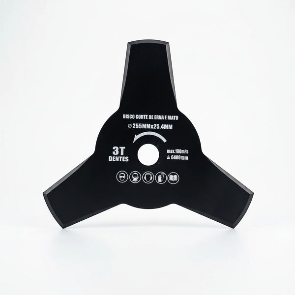 255mm 3-Tooth Brush Cutter Blade