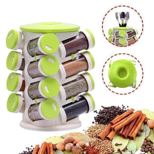 Perfect Dealz 16 in 1 Spice Rack With Cutlery Holder