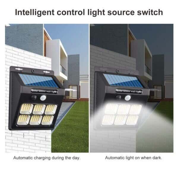 96LED Motion Sensor Solar Wall Lamp image 1