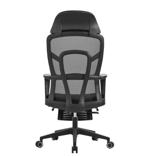Back view of the Ergo Mesh Office Chair with Headrest showcasing its ergonomic design and adjustable features.