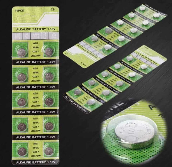 10pc AG7 1.55v Alkaline Batteries image 0
