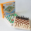 2 in 1 Metal Chess and Checkers Board Set