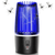 Bug Shield Pro LED Mosquito Killer in action, attracting and killing mosquitoes with a blue light.