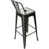 Metro Metal Bar Stool - stylish black metal bar stool ideal for modern spaces and compact kitchens.