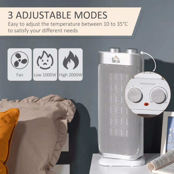 Perfect Dealz Indoor Space Oscillating Ceramic Heater