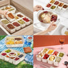 Perfect Dealz Portable 8 Compartment Snack Box With Lid and Handle
