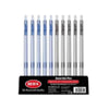 50 PCS Semi-Gel Ink Pen Set displayed in a pack with blue and black ink pens, ideal for smooth writing tasks.