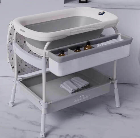 Multifunction Baby Nursing Changing Table With Fold Bathtub image 2