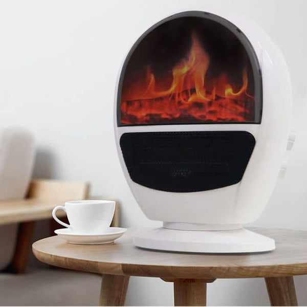 Perfect Dealz Portable Mini Electric Fan Heater with Simulated Flame