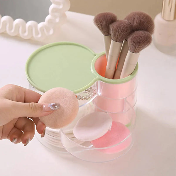 3-layer Rotatable Jewellery Cosmetic Organizer