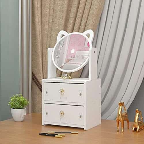 Perfect Dealz Multifunctional Cosmetic Storage Box With Mirror
