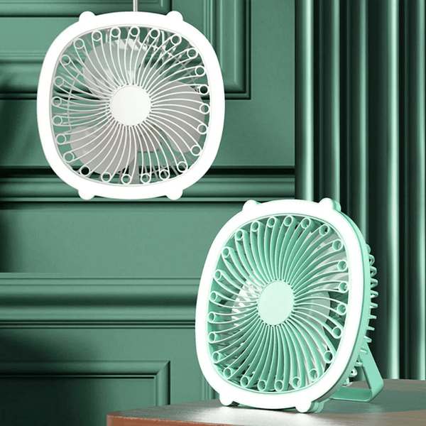 Perfect Dealz Outdoors Mini Ceiling Fan Mini Desktop and Table Lamp Fan SM-20