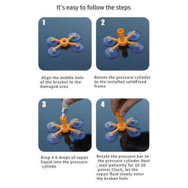 Perfect Dealz Windshield Crack & Chip Repair Kit