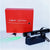 Precision Red Beam Laser Pointer displayed with box and accessories, showcasing its compact design and clear beam.