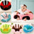 Baby Plush Support Seat showcasing various colors with a baby comfortably seated for playtime.