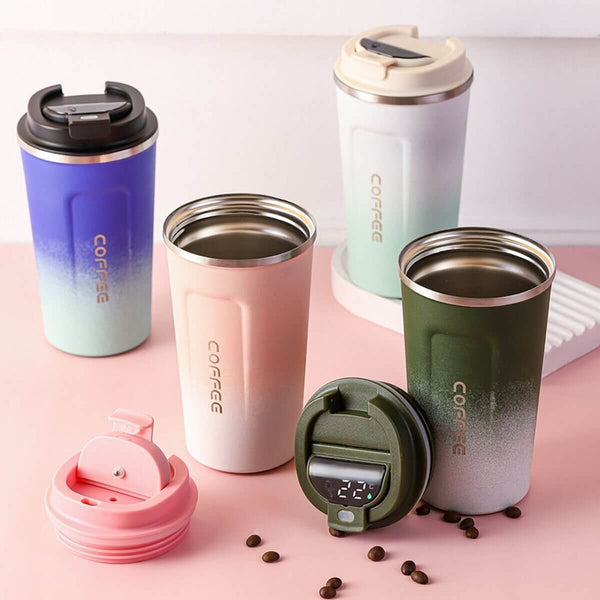 Perfect Dealz 500ml Stainless Steel Temperature Display Coffee Flask