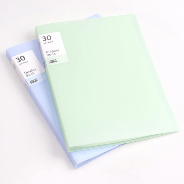 30 Pockets A4 Morandi Color Document Folder Plastic Presentation Book image 0