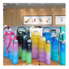 3 Pack Sports Motivational Workout Plastic Water Bottle image 0