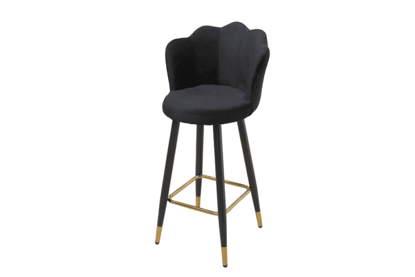 Perfect Dealz Elegant Curved Velvet Bar Stool
