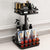 Adjustable Height Professional Salon Rolling Cart featuring organized beauty products and tools.