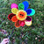 Garden Decor Rainbow Sunflower Windmill image 0