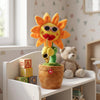 Dancing Musical Sunflower Plush Toy with Saxophone