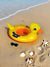 Perfect Dealz Baby Inflatable Yellow Duck Floating Ring with Handles