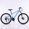 Mountain Bike with Suspension Fork & Triple Chainset in blue color, featuring durable alloy wheels and a front suspension fork.