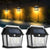 Perfect Dealz Waterproof Outdoor Solar Double Light Wall Lamp
