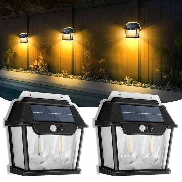 Perfect Dealz Waterproof Outdoor Solar Double Light Wall Lamp
