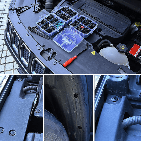 680+45 Piece Plastic Retainer and Push Pin Car Fastener Clips Mixed Kit image 1