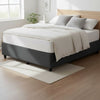3 Panel Fashion Bed Base featuring a clean design with a mattress, minimalistic decor, perfect for modern bedrooms.