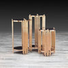 3 Piece Gold Display Stands