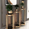 3 Piece Gold Display Stands