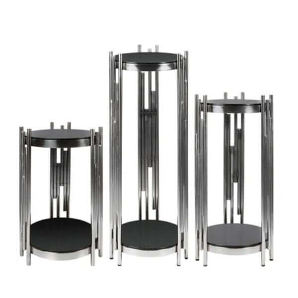 Perfect Dealz 3 Piece Silver Display Stands